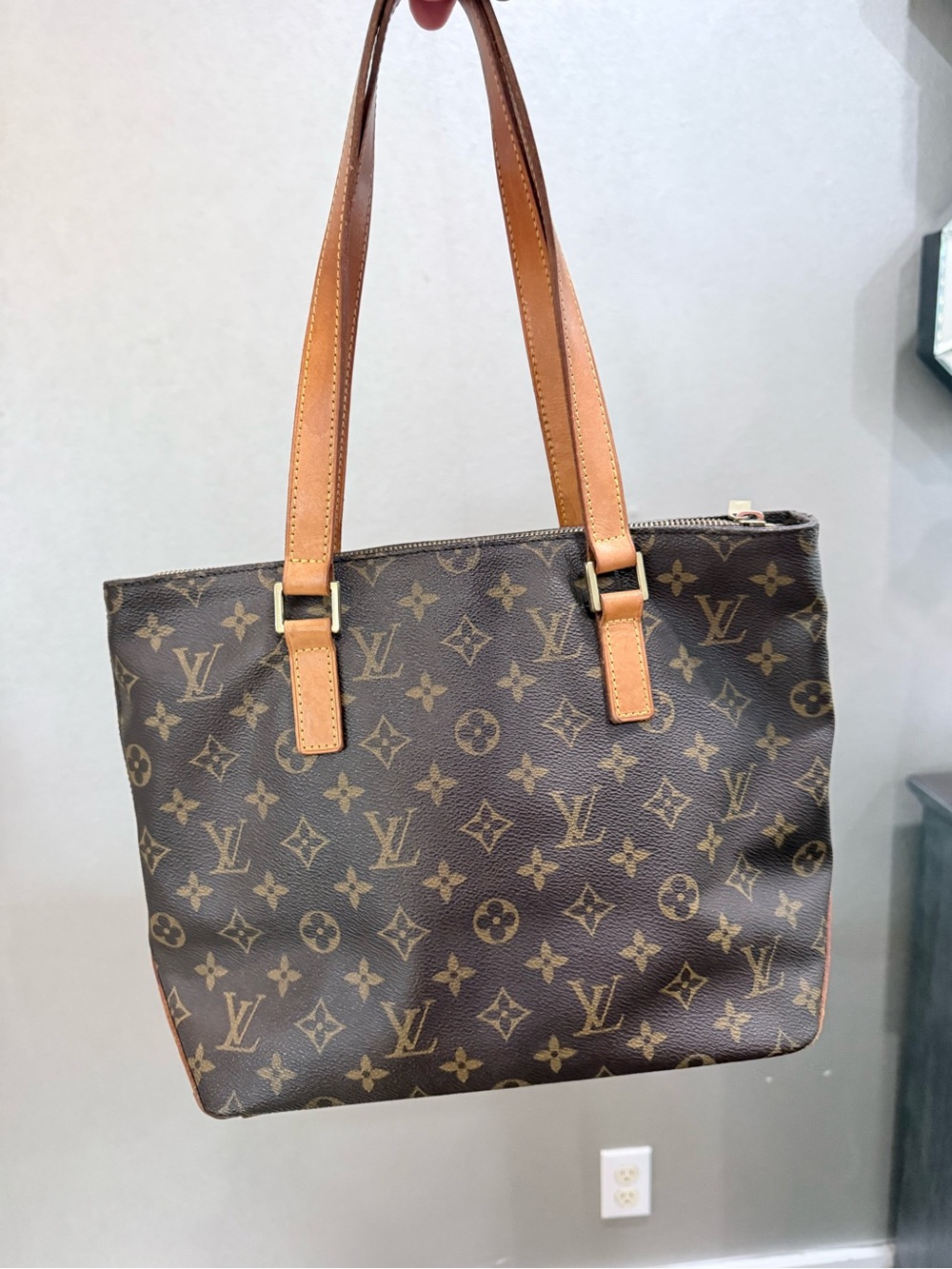 Louis Vuitton Monogram Canvas Tote in Brown and Tan